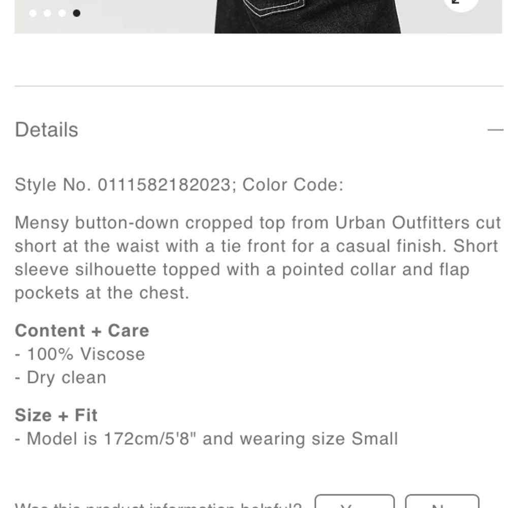 URBAN OUTFITTERS Fawn Printed Tie Front Crop Top in Black Motif - Picture 16 of 16